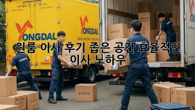 원룸 이사 후기: 좁은 공간, 효율적인 이사 노하우!