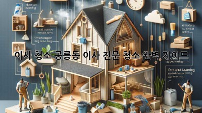 이사 청소: 공릉동 이사 전문 청소, 완벽 가이드!